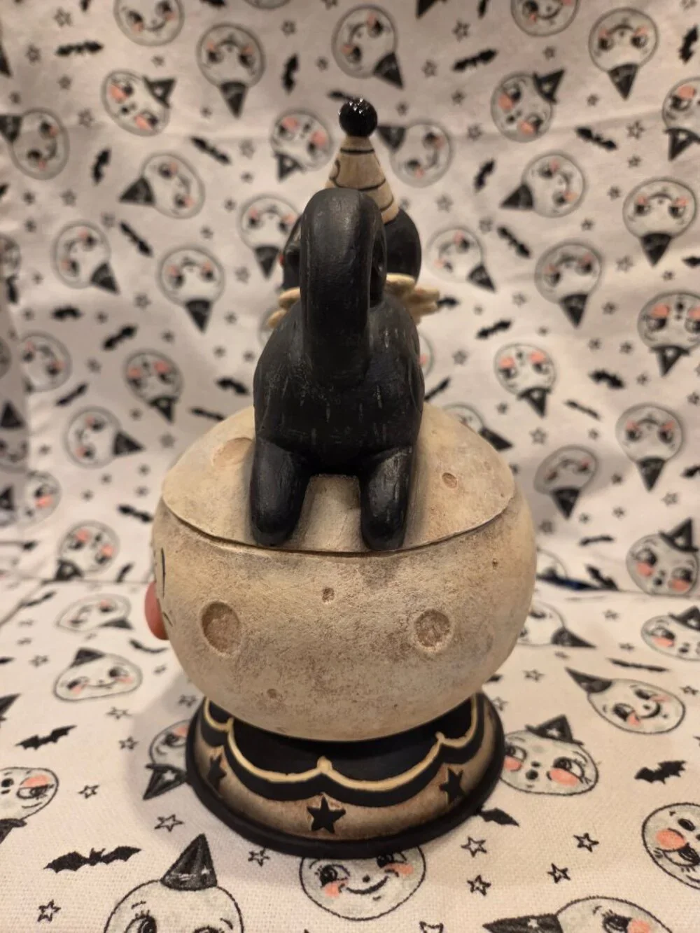 Bethany Lowe Johanna Parker Loony Jack O Luna Black Cat Moon Halloween Jar NEW!